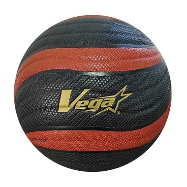VEGA 十字紋合成皮旋風異形籃球(黑)