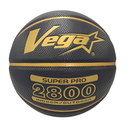 VEGA 十字紋合成皮籃球 黑色