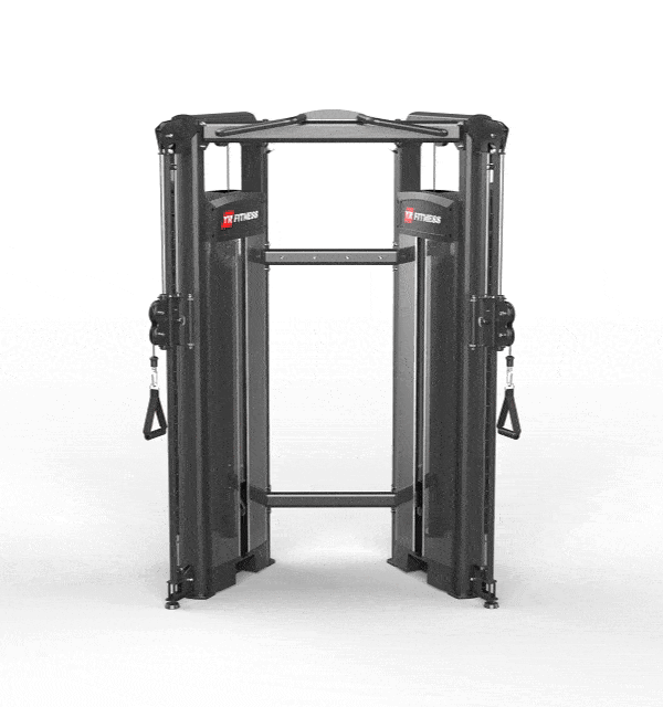 YR Fitness 61A32B 雙可調式滑輪訓練器